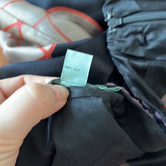 Hoss Intropia Floral Silk Skirt with Too Stitch Detailing - Picture 10 of 11